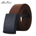 MaiKun Belt Canvas Men’s Belts Metal Slider Buckle Belts For Men Male Military Tactical Strap for Pants Jeans.