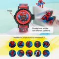 MARVEL Spider Man Projection LED Digital Watches Children Cool Cartoon Watch Kid Birthday Gift Disney Boy Girl Clock Toy. 