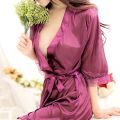 Robes Satin Robe Bride Elegant Sleepwear Lace Women Dressing Gown Bathrobe Kimono Silk Bath Robe Sleep Lounge. 