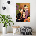 Gustav Klimt Famous Artwork Art Canvas Painting Abstract Cute Retro Wall Picture Print Living Room Home Decor Poster. 