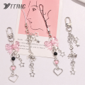 Goth Y2K Phone Charm Bow Heart Star Keychain Pendant Kawaii Key Chain Bag Phone Chain Cute Accessory For Girls Women Jewelry. 