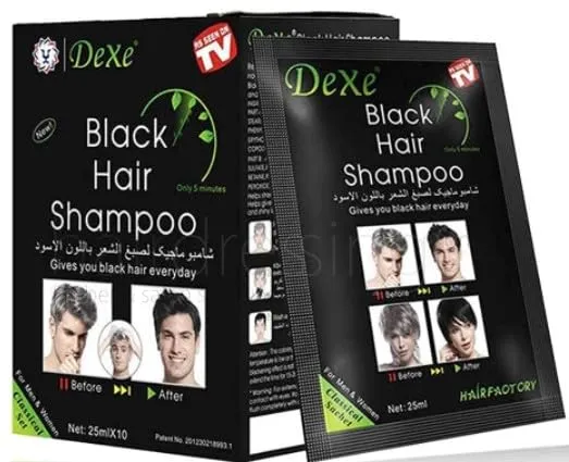 Dexe%2010%20Pcs%20Black%20Hair%20Shampoo%20for%20Men%20-%2025ml*10%20Original%20-%20Image%202