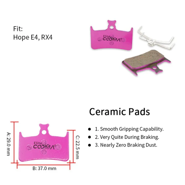 TWEXQNY%208%20Pairs%20Ceramic%20Bicycle%20Disc%20Brake%20Pads%20for%20Hope%20E4,%20RX4%20Caliper,%20Elite%20Class%20-%20Image%202
