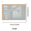 Modern Artwork Rectangle Wood Frame Night Light 21cmx31cm.