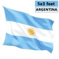 Argentina Flag 5x3ft Polyester.