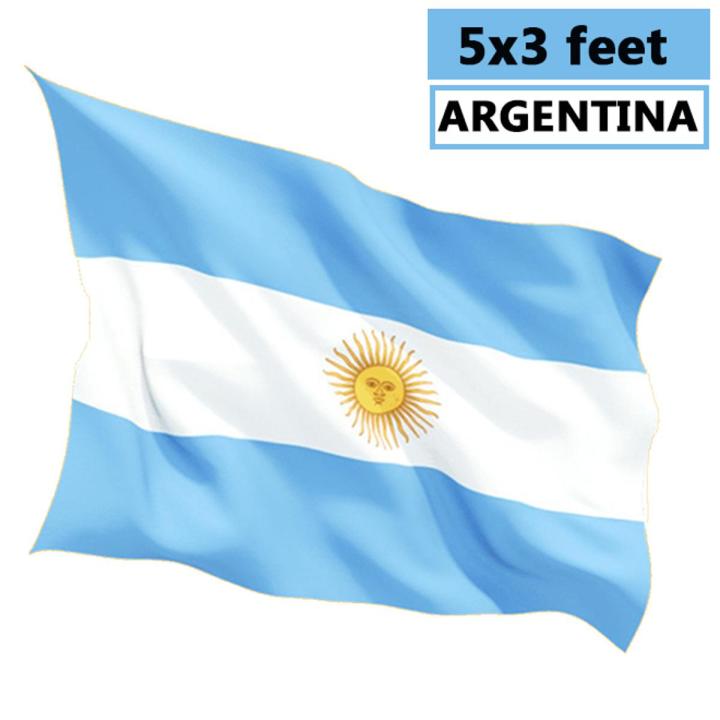 Argentina Flag 5x3ft Polyester
