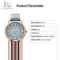 New LouiWill Women' Watch Fahion Quartz Movement Belt Watch trap Watche Two-color Dial Deign Cutting Diamond Mirror urface Elegant Deign Watch Writwatch With Luminou Pointer. 