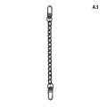 Chain Bag Strap Accessories 20cm Extension Chain Bag Metal Chain Solid Color DIY Chain Durable Gold Silver Black Belts Huiye.