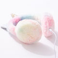 Children's cartoon unicorn color headphones winter cold/ warm earmuffs music headsets. 