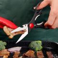 Fish cutting Scissors for Kitchen Use Stainless Steel Fish Cutting Scissors 3 in 1 Multi Function Vegetable Cutting Scissors Chopping Scissors for Kitchen Garden-Multicolour. 