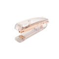 RHS Online Portable Fashion Acrylic Transparent Rose Gold Stapler School Stationery Hand-held Staplers Office Binding Stapling Machine Paper Stapler. 