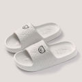 New Fashion Summer Couple Cosy Flat Slides Lithe Thin Soft Sole Sandals For Women Men Slippers Gent Shoes Home Indoor Flip Flops. 