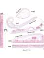 6pcs pattern making and stacking ruler set, curve cutting and sewing. 