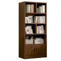 Bibliophile Book Shelf Shelving Stand Display Shelve Engineered Wood Bookshelf Showpiece Rack with Storage Cabinet by KARIGOR BD. 