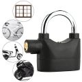 Security Alarm Lock for Bike and Door - Black.