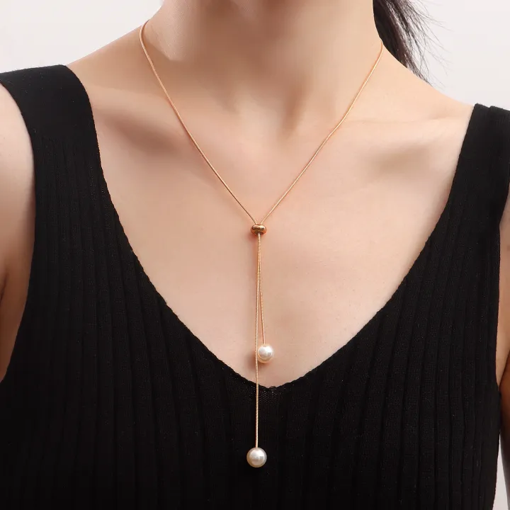 Korean%20Elegant%20Pearl%20Necklace%20Women's%20Fashion%20Jewelry%20Accessory%20-%20Image%203