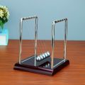 Portable Newtons Cradle Balance Metal Ball Science Physic Toy Fingertip Fidget Swinging Ball Toy for Desktop Anti-stress. 