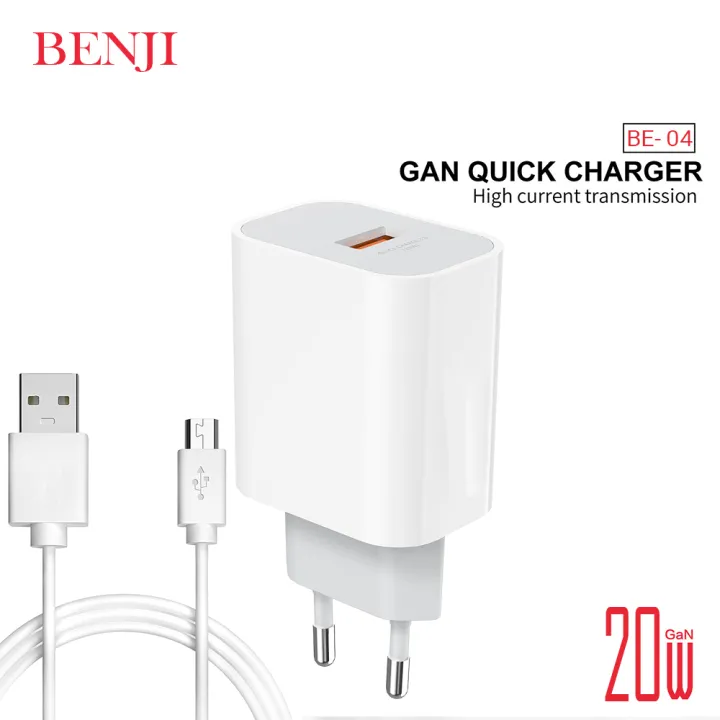 BENJI%20Quick%20Charger%20USB%20With%20Type%20C%20Fast%20Charging%20Cable%20Multiport%20Ports%20Phone%20Adapter%20-%20Image%203