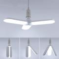 50W E27 LED Bulb Super Bright Foldable Fan Blade Angle Adjustable Ceiling Lamp Home Energy Saving Lights CE RoHS.