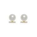 Pearl earrings women's stud earrings are niche and unique high-end earrings high-end autumn and winter new big pearl earrings. 