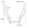 Punk Irregular Metal Mask Gothic Mechanical Alien Fluid Face Accessories Earring for Women Men Halloween Jewelry.
