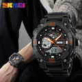 Skmei Big Dial Sport Men Watch 2 Time LED Digital Wristwatches For Mens Waterproof Chrono Count Down Male Hour montre homme 1228.
