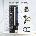 2Pcs V011Pro PCIE Riser Card PCI Express 1X to 16X GPU Riser USB 3.0 SATA Cable Adapter Cable for Mining ETH. 