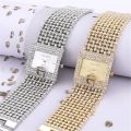 Simple Square Gold Ladies Watch Fashion Classic Alloy Diamond Bracelet Ladies Watch Gold Silver Diamond Scale Dial Quartz Reloje. 