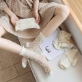 Summer Breathable Ultra Thin Socks Women Transparent Lace Silk Crystal Rose Flower Girls Elastic Socks Female Sox Silk Stockings. 