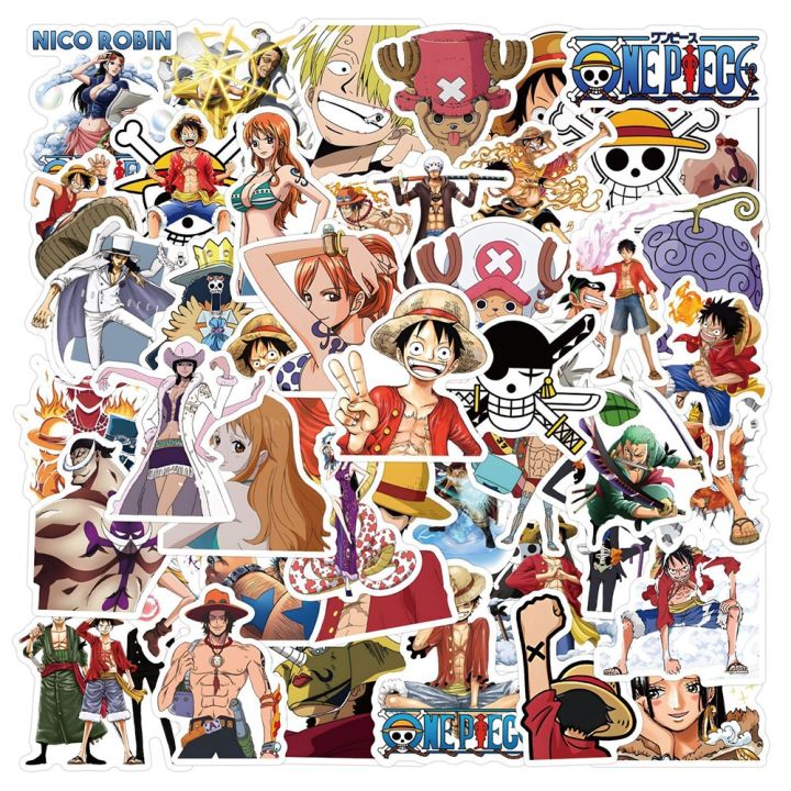 10/30/50PCS One Piece Zoro Anime Cartoon Stickers for Kids DIY Car Motorcycle Luggage Phone Laptop Waterproof Sticker Decals To