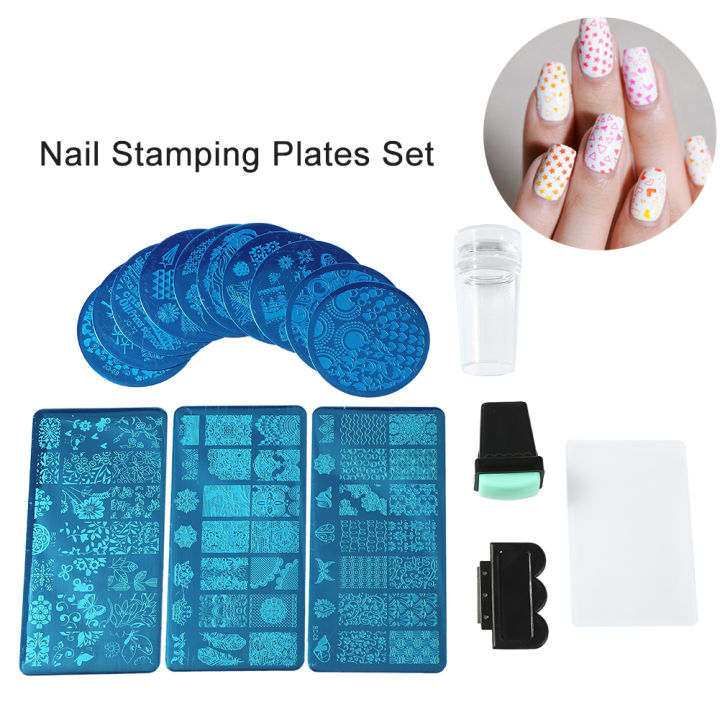 Professional%20Flower%20Forest%20Image%20Plates%20Nail%20Art%20Stamping%20Stamper%20Sc%20r%20Sets%20Tools%20-%20Image%203