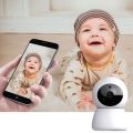 1080P HD Smart Security Camera, Network Camera with Microphone/Night Vision/Motion Detection/TwoWay Intercom/Remote Baby Monitor, EU Plug. 