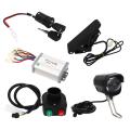 Controller Pedal Throttle Kit, 24V 800W Easy Installation Safe Protection Aluminium Alloy Electric Bike Brushed Controller Kit for Electric Scooter.