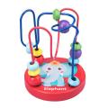Baby Montessori Educational Math Toy Wooden mini Circles Bead Wire Maze Roller Coaster Abacus Puzzle toys For Kids Boy Girl Gift.