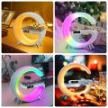 G63 Speaker Multifunction 3 In 1 Wireless Charger Pad Stand Speaker LED RGB Night Light Lamp Desk Fast Charging Station For iPhone Samsung G63 Bluetooth Speaker - G63SP.