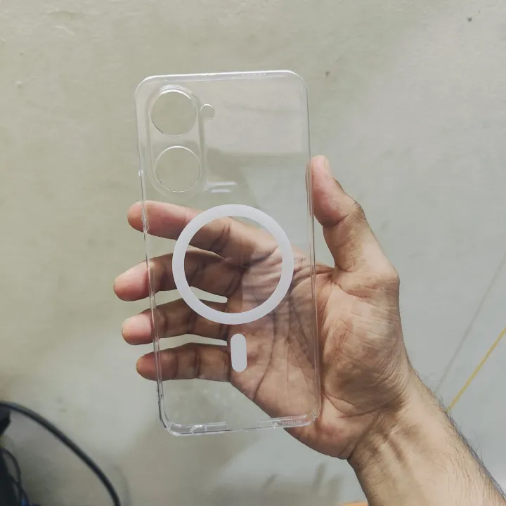 For%20Vivo%20Y03/%20Vivo%20Y03T/vivo%20Y18/%20Vivo%20Y18T/%20Vivo%20Y18i/Y18E%20Transparent%20Magnatic%20Anti%20Yellow%20Clear%20Magsafe%20Protective%20Phone%20Case%20Back%20Cover%20-%20Image%206