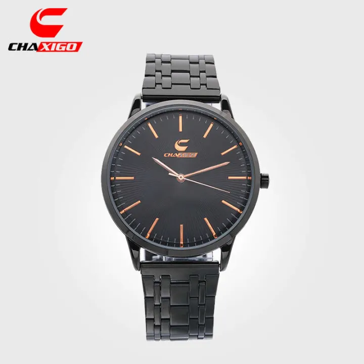 Kasig%20CHAXIGO%20Men's%20Light%20and%20Thin%20Waterproof%20Fashion%20Sports%20Steel%20Band%20Quartz%20Watch%20Straight%20-%20Image%202