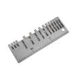 Wire Stainless Steel 0.3125"-0.007" Scale Diameter Anti-corrosion Thickness Measurement Wire Gauge Measuring Tool Plate Ruler.
