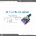 DC Motor or DC Fan Speed Controller Module | 4.5V-35V 6V 12V 24V 5A 90W | High-Quality Hi-Power PWM Volt Regulator Tool for Professional Motor Speed Control.. 