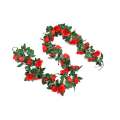 Ethereal Bloom: Handmade Rose Vine Initial for Nursery & Living Spaces.