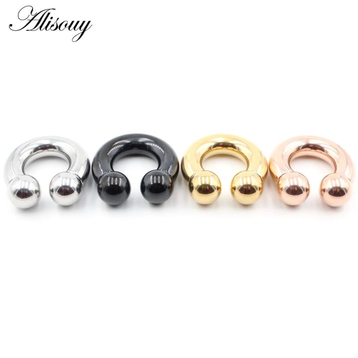 Alisouy%201pc%20Big%20Large%20Size%20Captive%20Bead%20Nose%20Ring%20Ear%20Plug%20Expander%20Guauge%20Male%20Genital%20BCR%20Hoop%20Earring%20Piercing%20Body%20Jewelry%20-%20Image%203