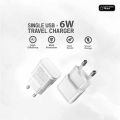 6W Charger with Type B/Type C Cable for TWS Earbuds Smart Watch Neckband Speakers and Smart Devices. 