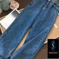 Casual Denim Jeans Pants for Women - Blue. 