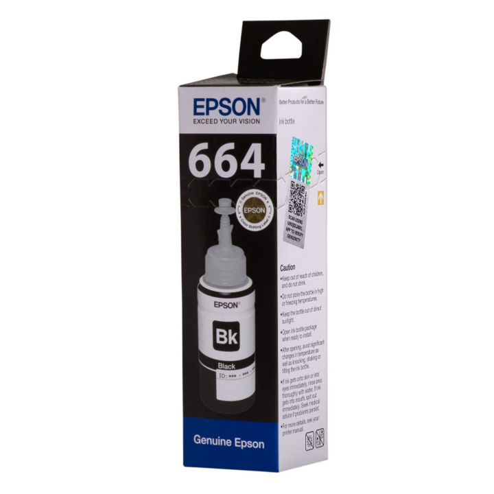 Epson 664 Black Ink Bottle For Epson Ink Tank L110 L130 L310 Printer