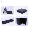 Three Fold Folding Exercise Mat Foldable Yoga Mat Waterproof Unisex Thick Protective Flooring with Carrying Handle Yoga Pad for Yoga Fitness.