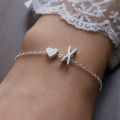Love Heart Bracelet For Women Personality Design Letters Bracelet Gift Cologo. 