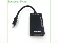 Micro USB MHL to HDMI HDTV Adapter Cable For HTC ONE m7 m8 phone. 