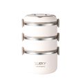 Portable Picnic Lunchbox 304 Stainless steel Lunch Box Leakproof Sealed Bucket Student Lunch Box Multi-layer Round Bento Box.