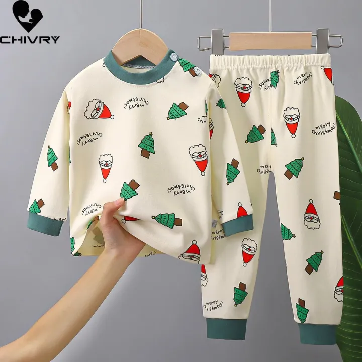 New%202023%20Kids%20Boys%20Girls%20Pajamas%20Cartoon%20Long%20Sleeve%20Cute%20T-Shirt%20Tops%20with%20Pants%20Toddler%20Baby%20Autumn%20Sleeping%20Clothes%20Sets%20-%20Image%202