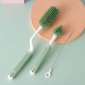 Silicone Feeder Bottole & Nipple Cleaning Brush [Without box]-1set. 